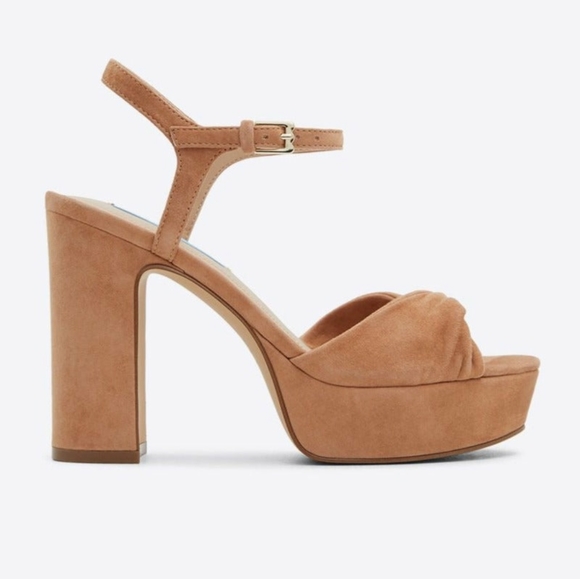 DRAPER JAMES Paloma Platform Shoes in Tan Suede 8.5 NWT - Picture 2 of 5
